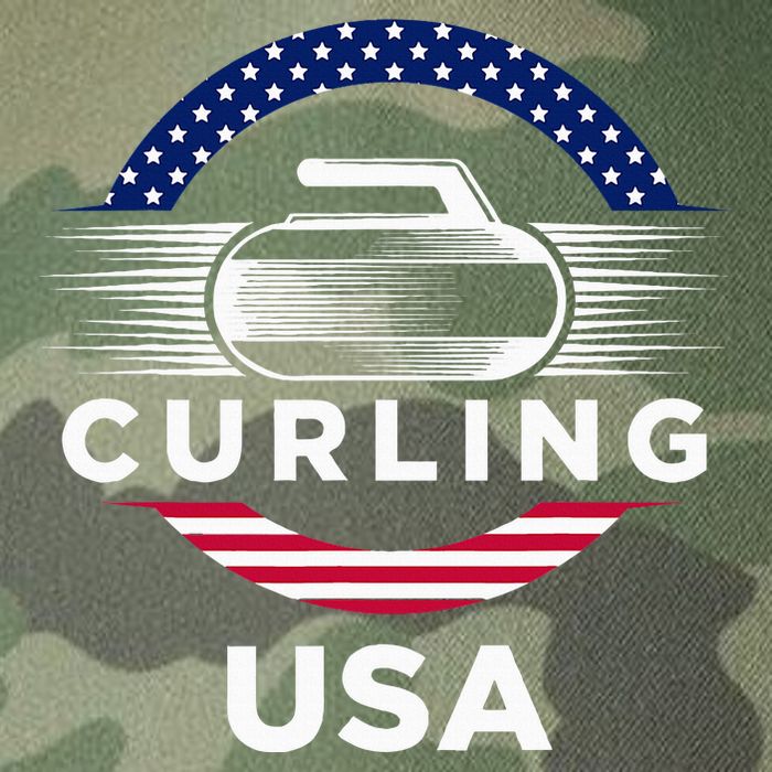 Curling Usa Support Flag Curl Clean Legacy Tie Dye Trucker Hat