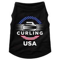 Curling Usa Support Flag Curl Clean Doggie Tank