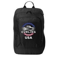 Curling Usa Support Flag Curl Clean City Backpack