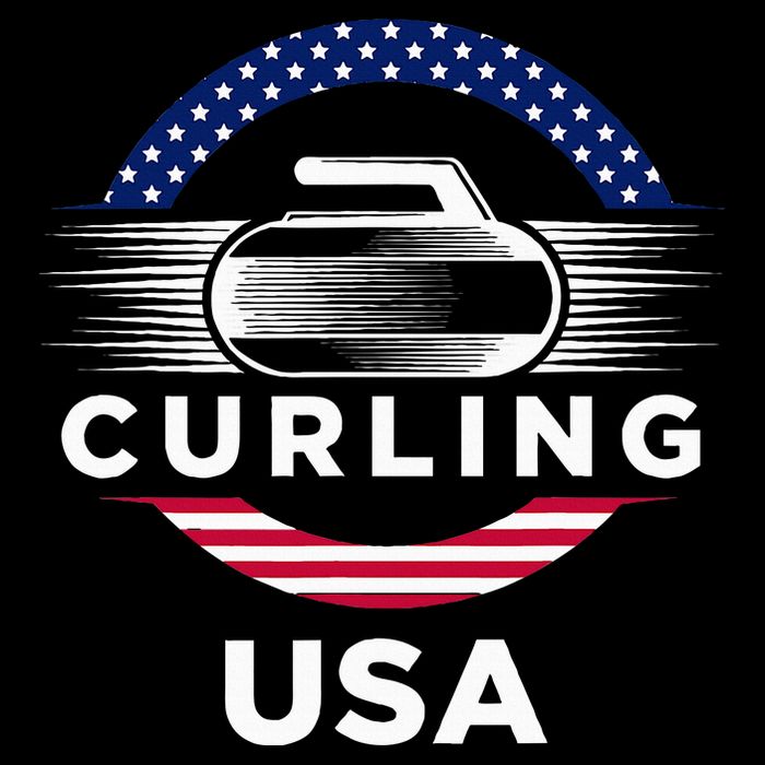 Curling Usa Support Flag Curl Clean Premium T-Shirt