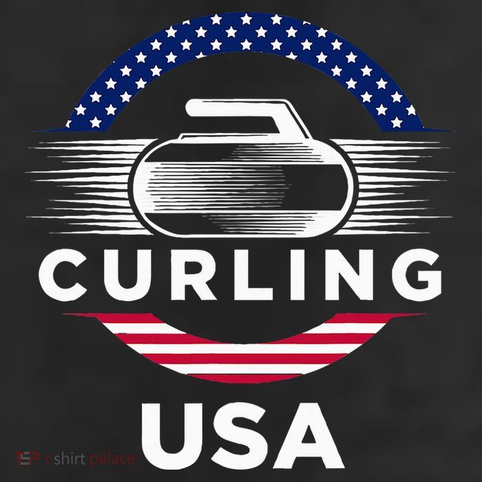 Curling Usa Support Flag Curl Clean Trucker Hat