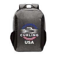 Curling Usa Support Flag Curl Clean Vector Backpack