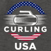 Curling Usa Support Flag Curl Clean Vector Backpack