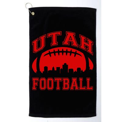 College University Style Utah Football Sports Gift Platinum Collection Golf Towel