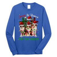 Christmas Ugly Sweater Cats Jesus Is Reason For The Season Great Gift Long Sleeve Shirt