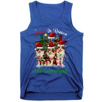 Christmas Ugly Sweater Cats Jesus Is Reason For The Season Great Gift Tank Top