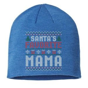 Christmas Ugly Sweater Funny Santa Claus Mama Cute Gift Sustainable Beanie