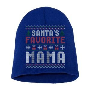 Christmas Ugly Sweater Funny Santa Claus Mama Cute Gift Short Acrylic Beanie