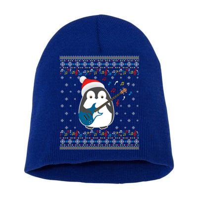 Christmas Ugly Sweater Xmas Family Matching Penguin Guitar Meaningful Gift Short Acrylic Beanie