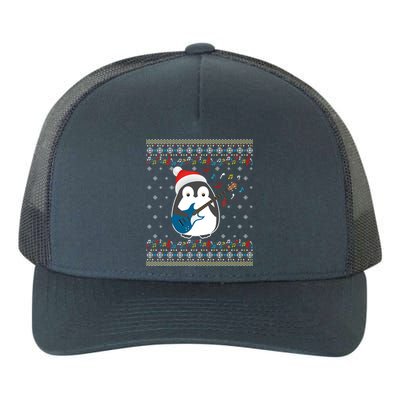 Christmas Ugly Sweater Xmas Family Matching Penguin Guitar Meaningful Gift Yupoong Adult 5-Panel Trucker Hat