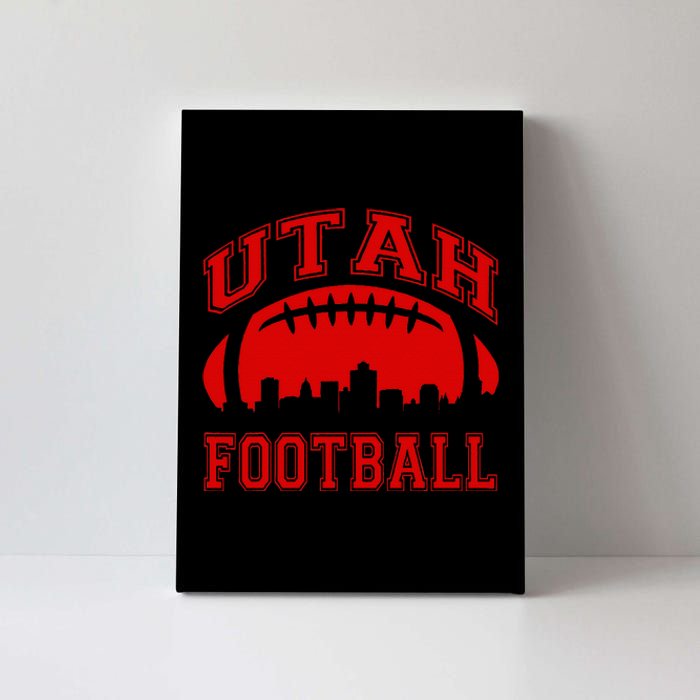 College University style Utah Football Sports Gift Canvas