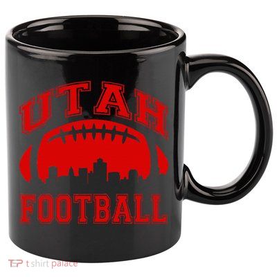 College University style Utah Football Sports Gift 11oz C Handle Ceramic Mug