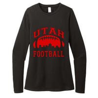 College University style Utah Football Sports Gift Womens CVC Long Sleeve Shirt