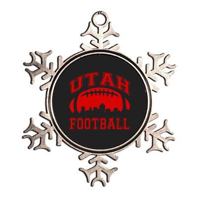 College University style Utah Football Sports Gift Metallic Star Ornament