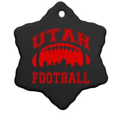 College University style Utah Football Sports Gift Ceramic Star Ornament