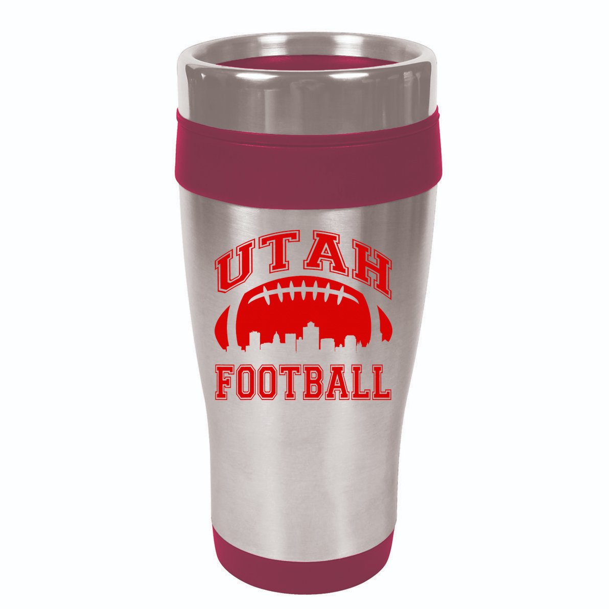 College University style Utah Football Sports Gift 16oz Travel Tumbler