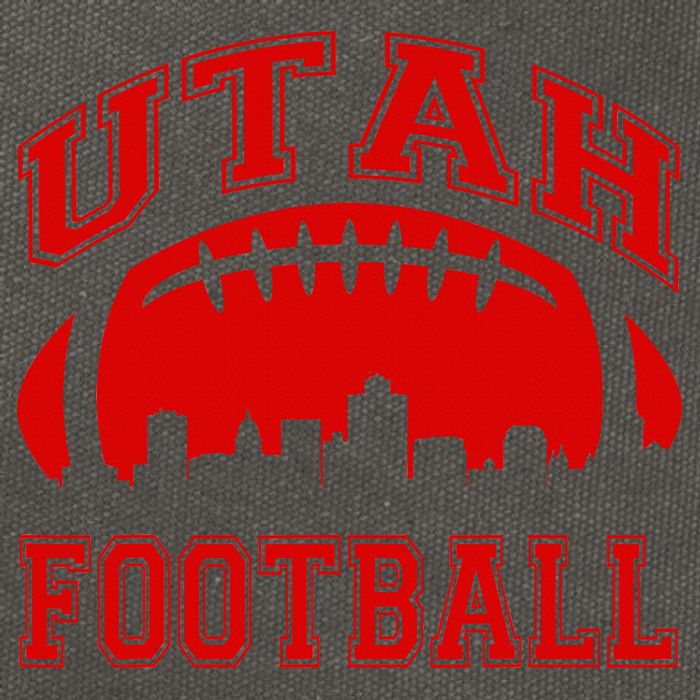 College University style Utah Football Sports Gift Cotton Canvas Backpack