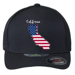 California United States Map Flexfit Unipanel Trucker Cap