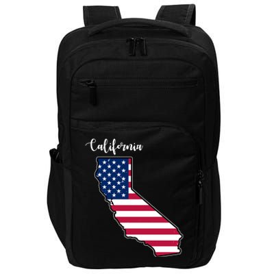 California United States Map Impact Tech Backpack