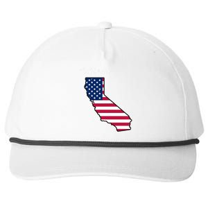 California United States Map Snapback Five-Panel Rope Hat