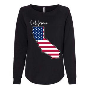 California United States Map Womens California Wash Sweatshirt