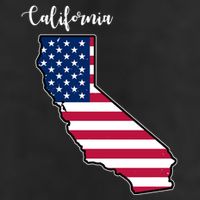 California United States Map Trucker Hat