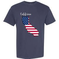 California United States Map Garment-Dyed Heavyweight T-Shirt