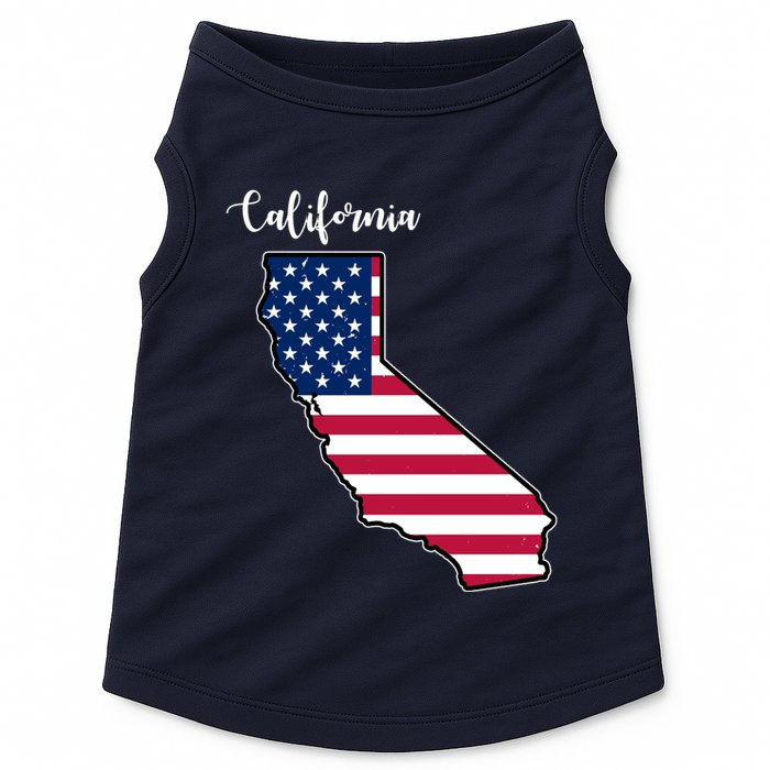 California United States Map Doggie Tank