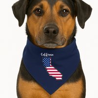 California United States Map USA-Made Doggie Bandana