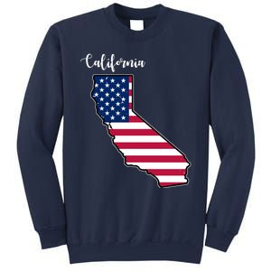 California United States Map Sweatshirt