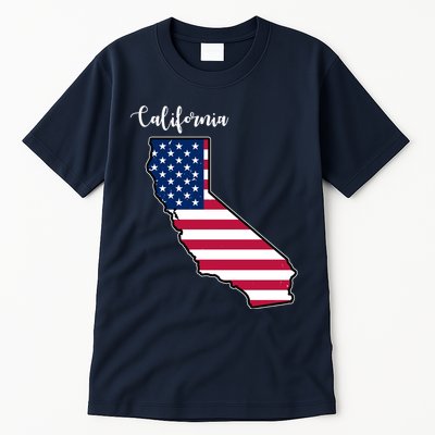 California United States Map Tall T-Shirt