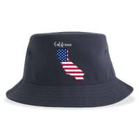 California United States Map Sustainable Bucket Hat