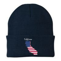 California United States Map Knit Cap Winter Beanie