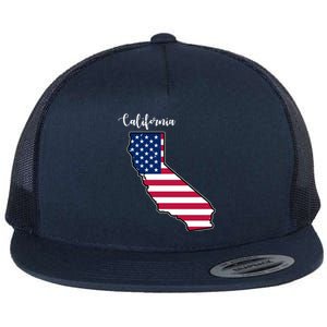 California United States Map Flat Bill Trucker Hat