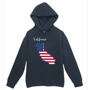 California United States Map Urban Pullover Hoodie