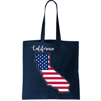 California United States Map Tote Bag