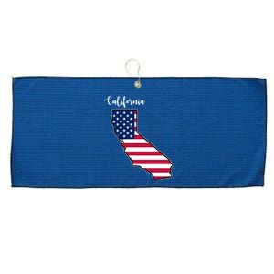 California United States Map Large Microfiber Waffle Golf Towel