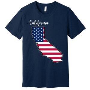 California United States Map Premium T-Shirt