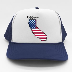 California United States Map Trucker Hat