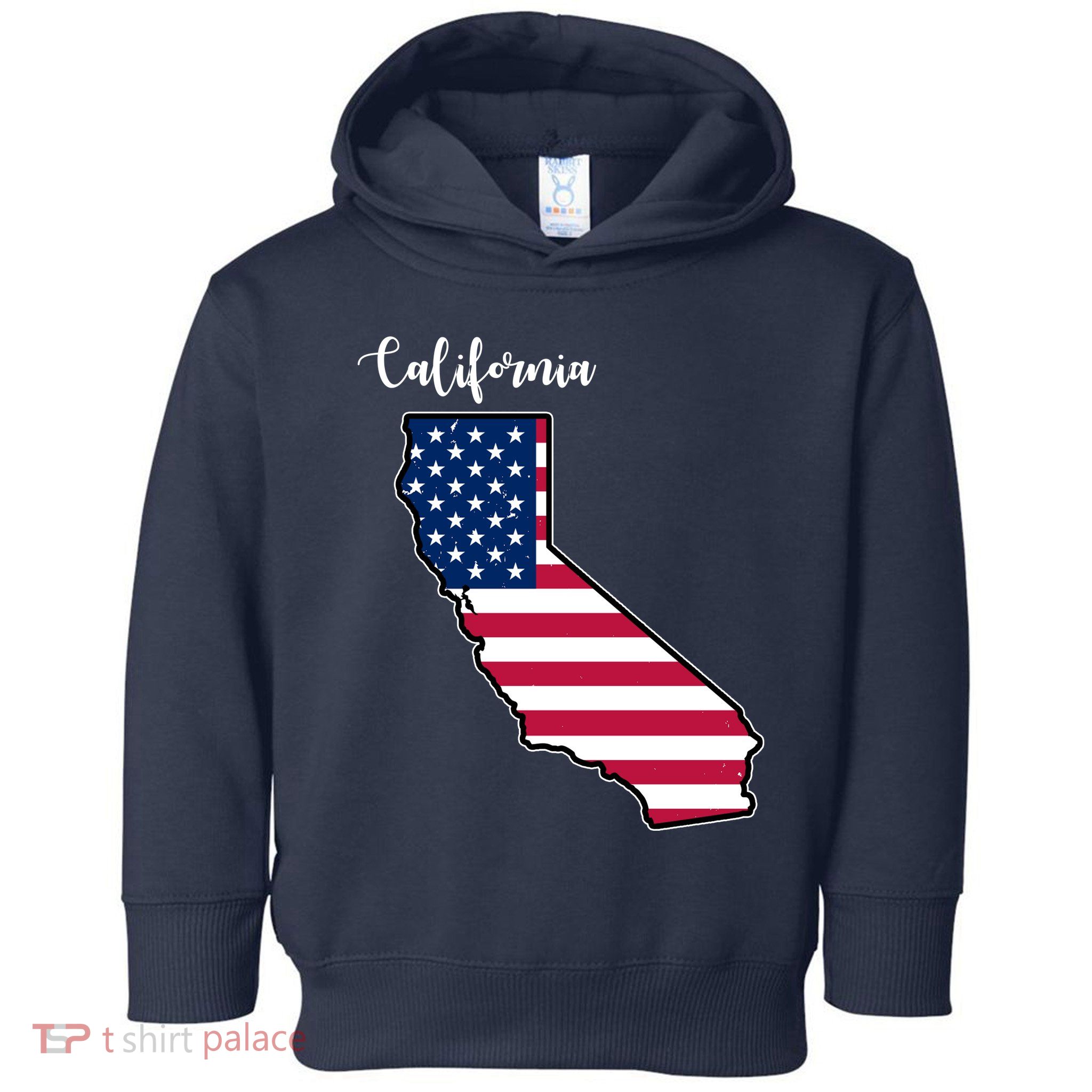 California United States Map Toddler Hoodie