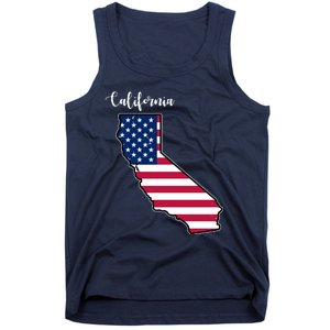 California United States Map Tank Top