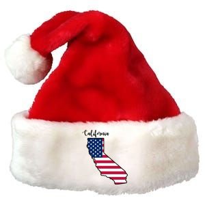 California United States Map Premium Christmas Santa Hat