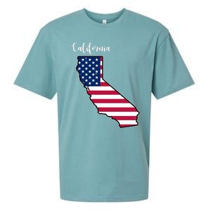 California United States Map Sueded Cloud Jersey T-Shirt