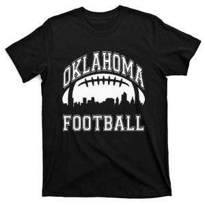 College University Style Oklahoma Sports Team Football T-Shirt