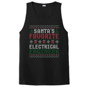 Christmas Ugly Sweater Funny Santa Claus Electrical Engineer Great Gift PosiCharge Competitor Tank