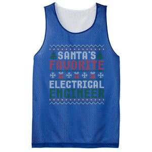 Christmas Ugly Sweater Funny Santa Claus Electrical Engineer Great Gift Mesh Reversible Basketball Jersey Tank