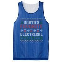 Christmas Ugly Sweater Funny Santa Claus Electrical Engineer Great Gift Mesh Reversible Basketball Jersey Tank