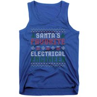 Christmas Ugly Sweater Funny Santa Claus Electrical Engineer Great Gift Tank Top