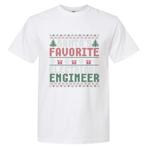 Christmas Ugly Sweater Funny Santa Claus Electrical Engineer Great Gift Garment-Dyed Heavyweight T-Shirt