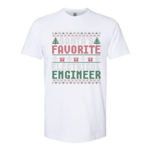 Christmas Ugly Sweater Funny Santa Claus Electrical Engineer Great Gift Softstyle CVC T-Shirt